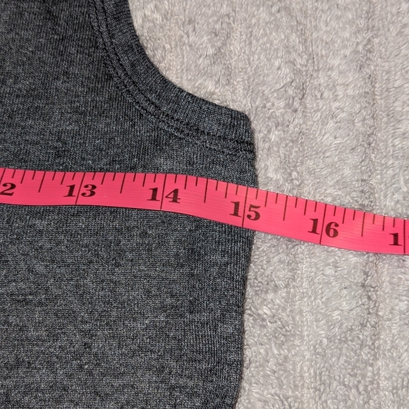 Cup Of Therapy: "I'm Too Tired To Talk Let's Hug" Tank-Top Women Small Gray NWT - Picture 6 of 7